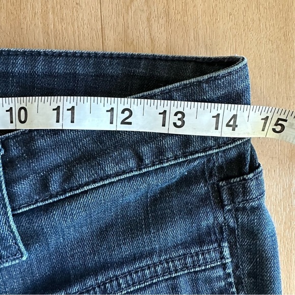 Hudson Button Fly Mid Rise Dark Wash Straight Leg Denim Jeans - Picture 8 of 12